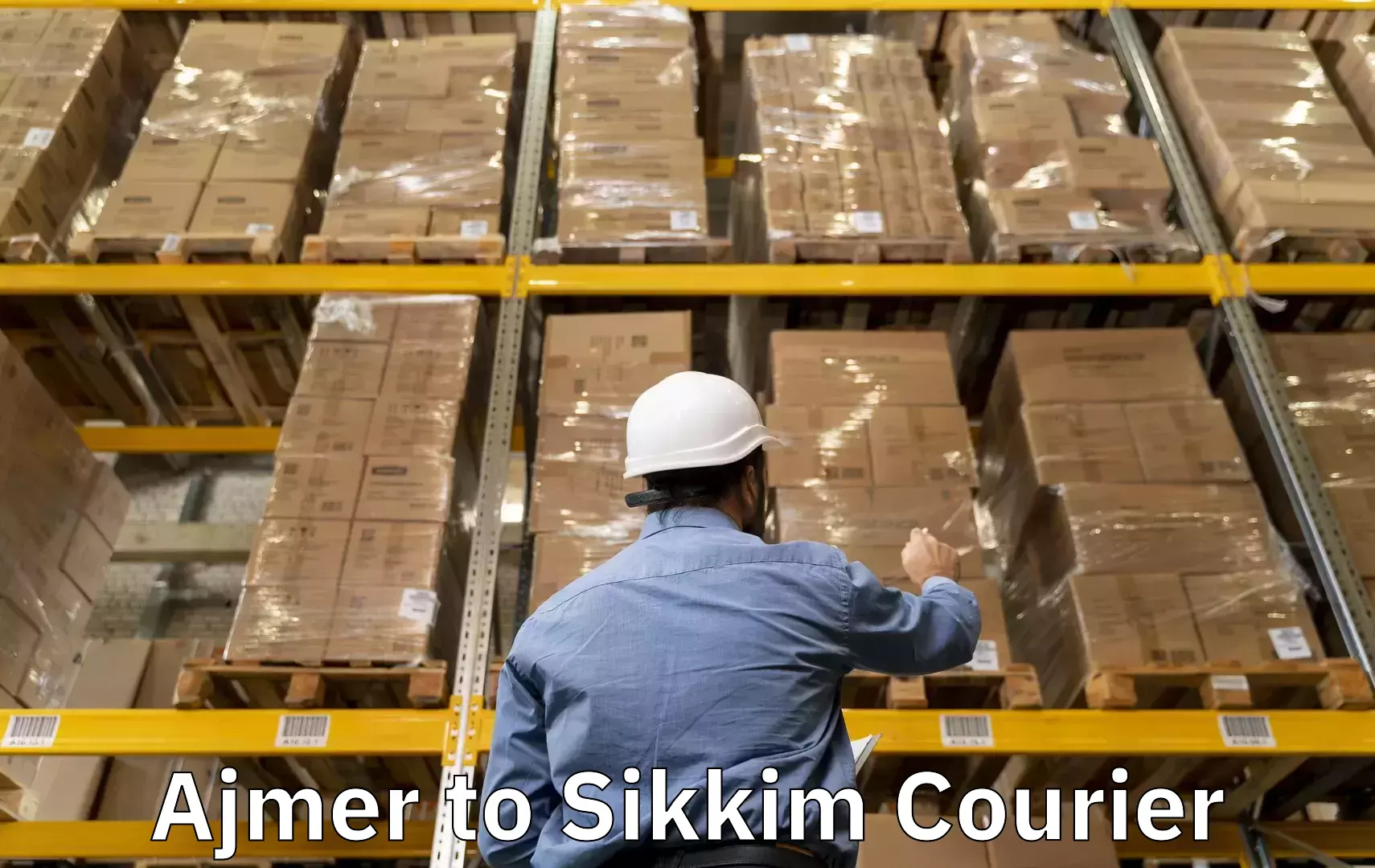 Luggage shipping service Ajmer to North Sikkim
