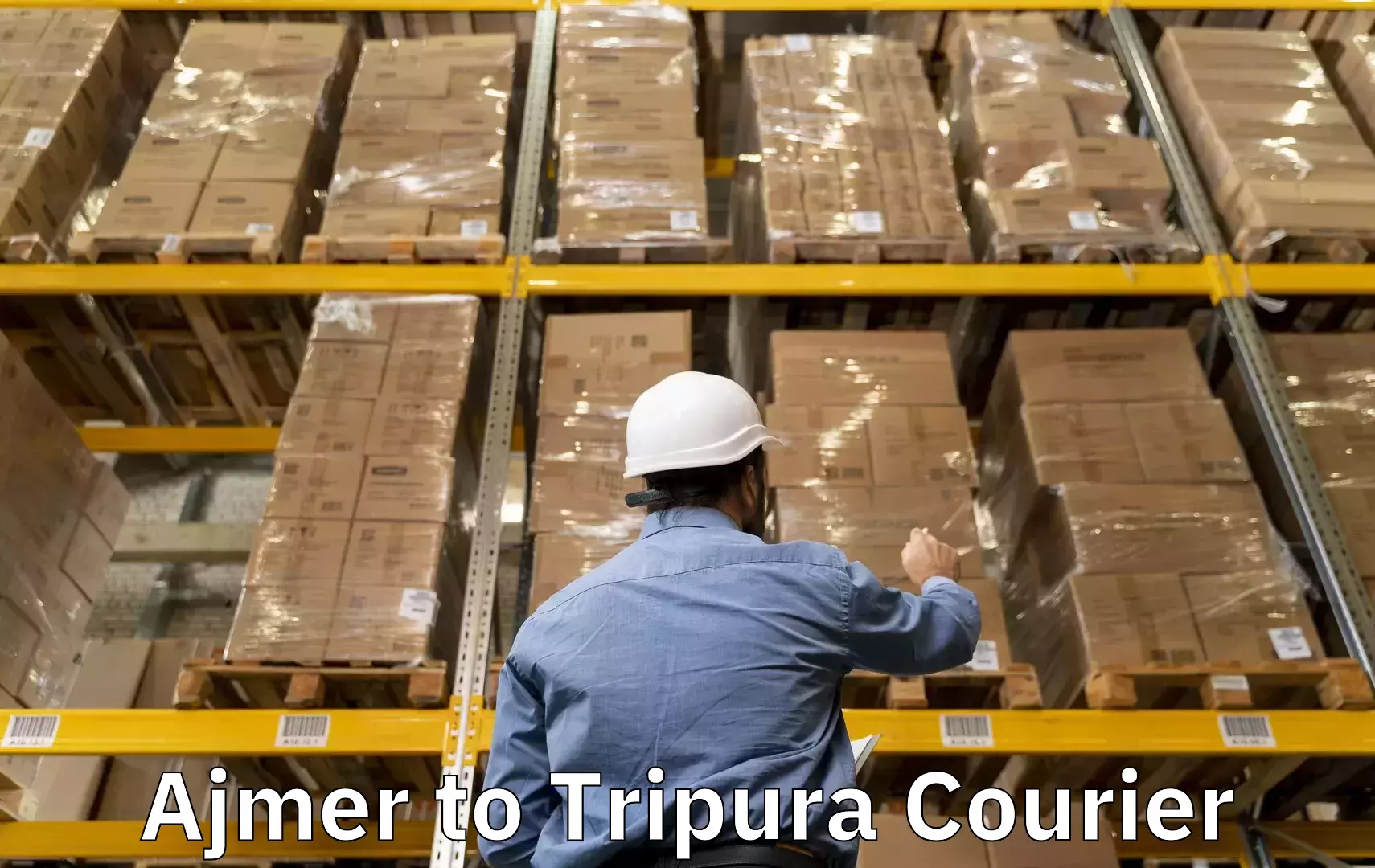 Luggage transport service in Ajmer to North Tripura