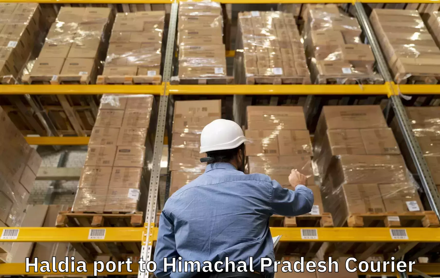 Expedited baggage courier Haldia port to Una Himachal Pradesh