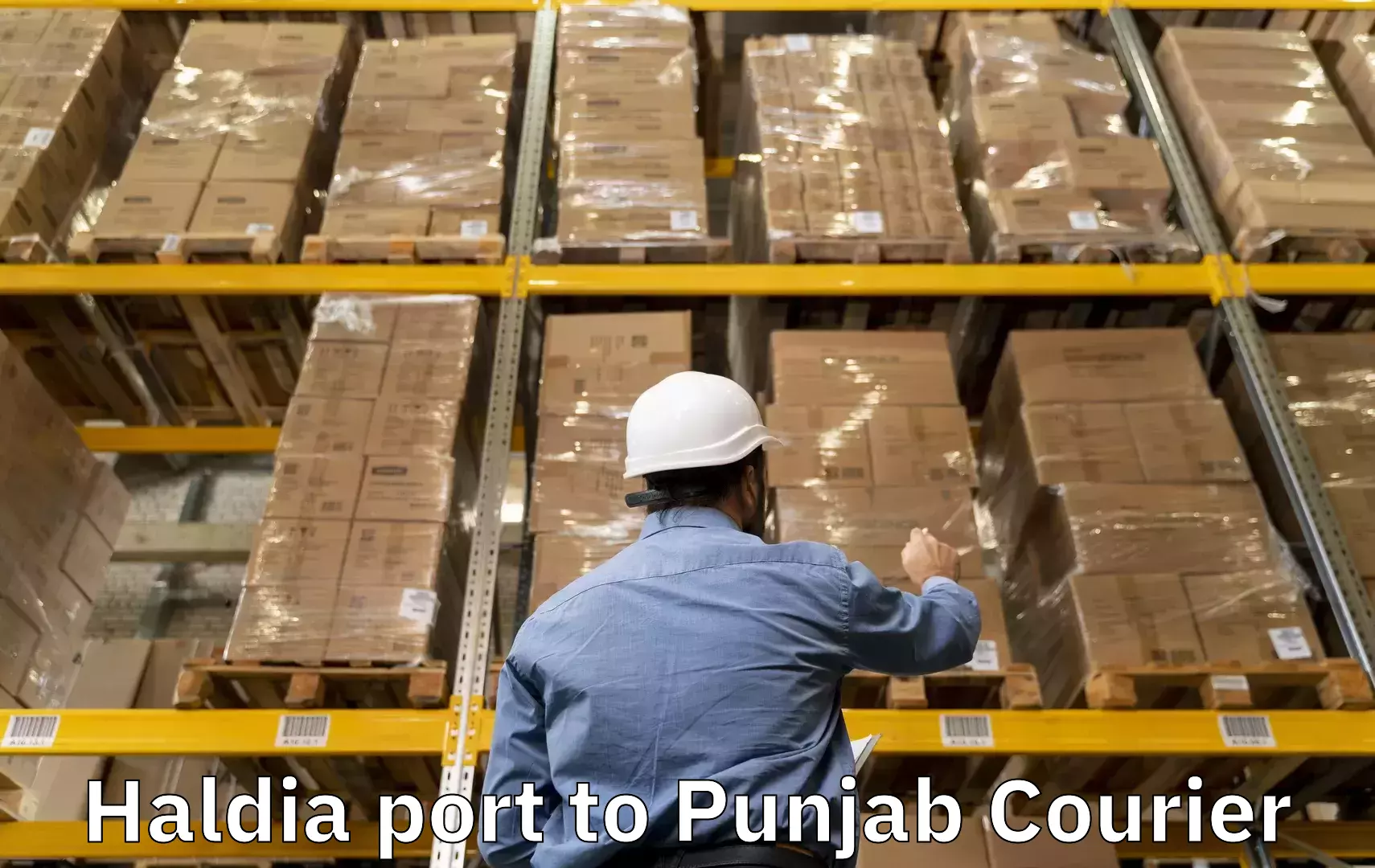 Urgent luggage shipment Haldia port to Ludhiana