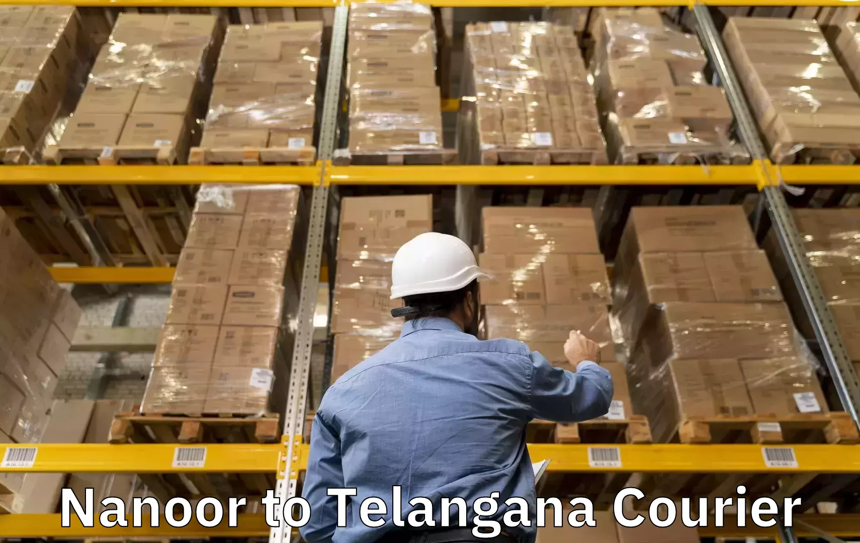 Train station baggage courier Nanoor to Telangana