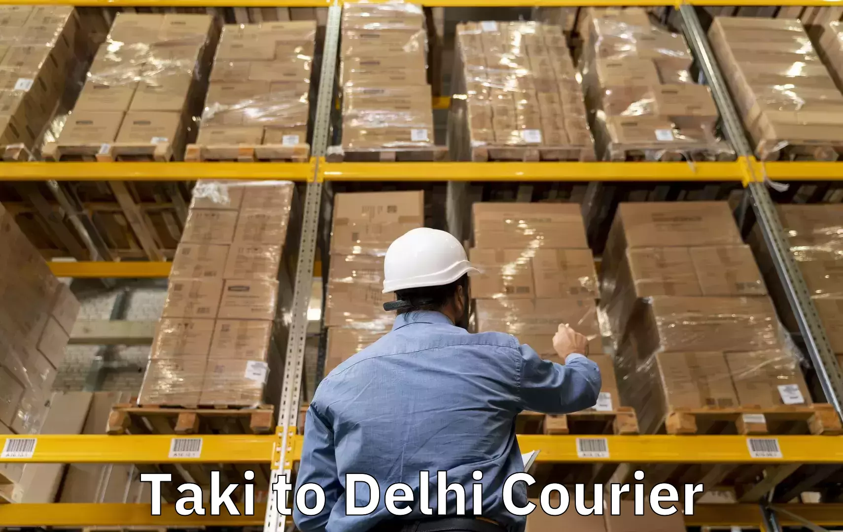 Baggage transport network Taki to East Delhi