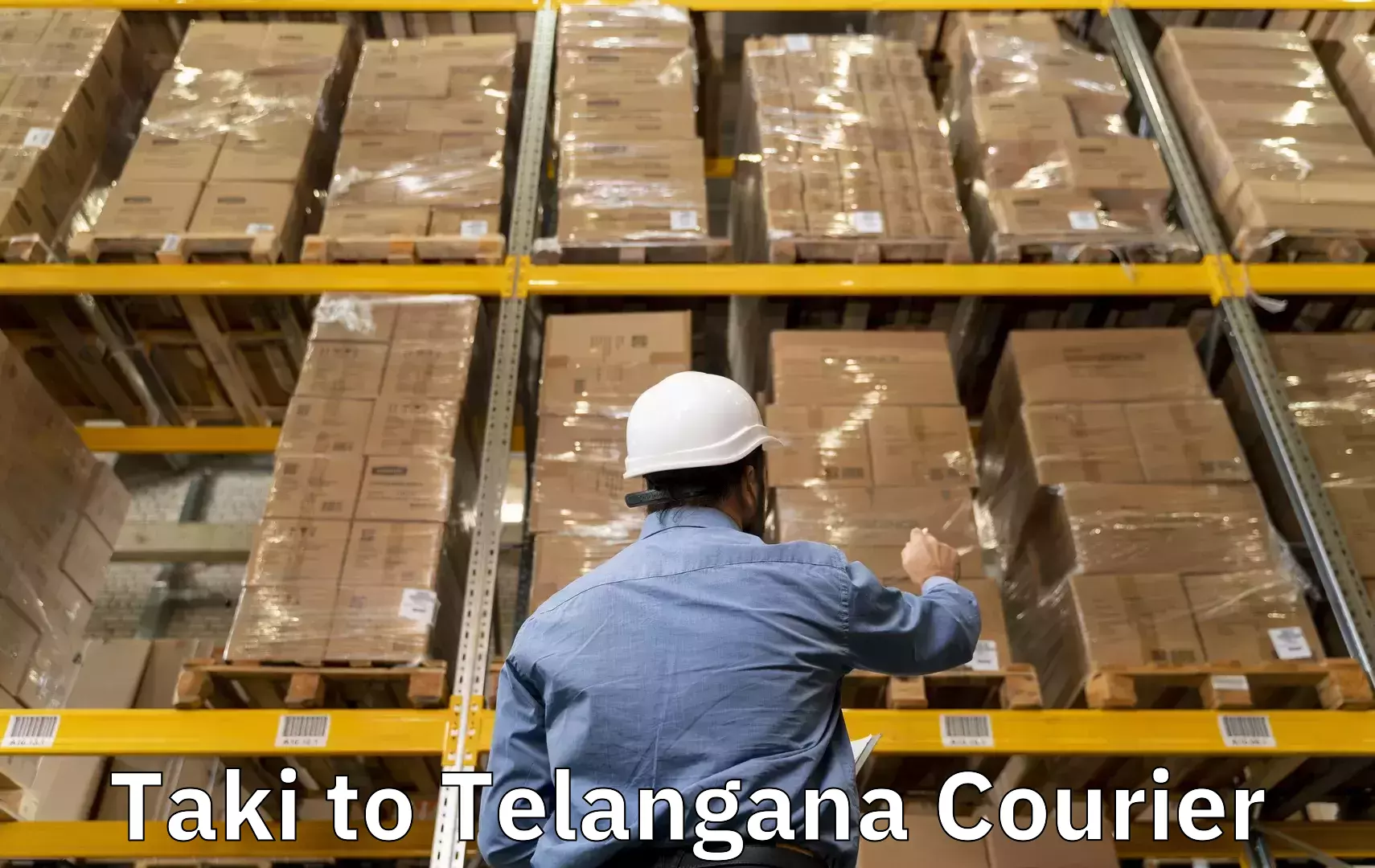 Luggage shipment tracking Taki to Jangaon