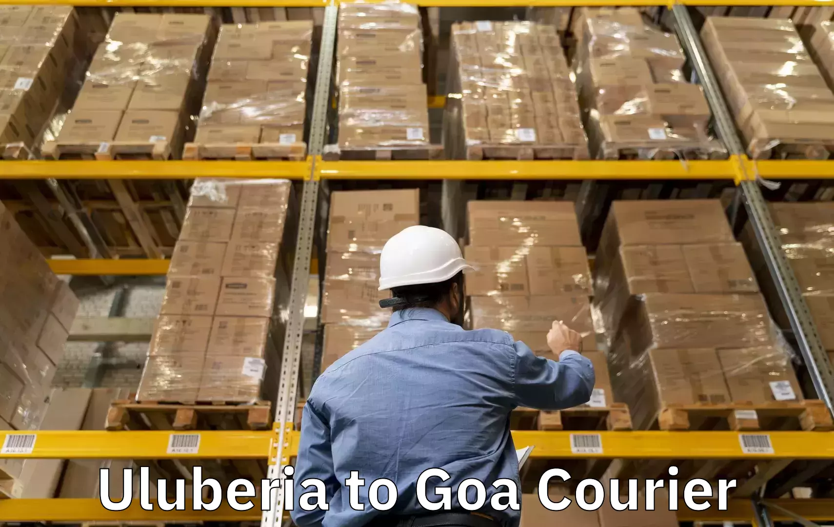 Personalized luggage shipping Uluberia to IIT Goa