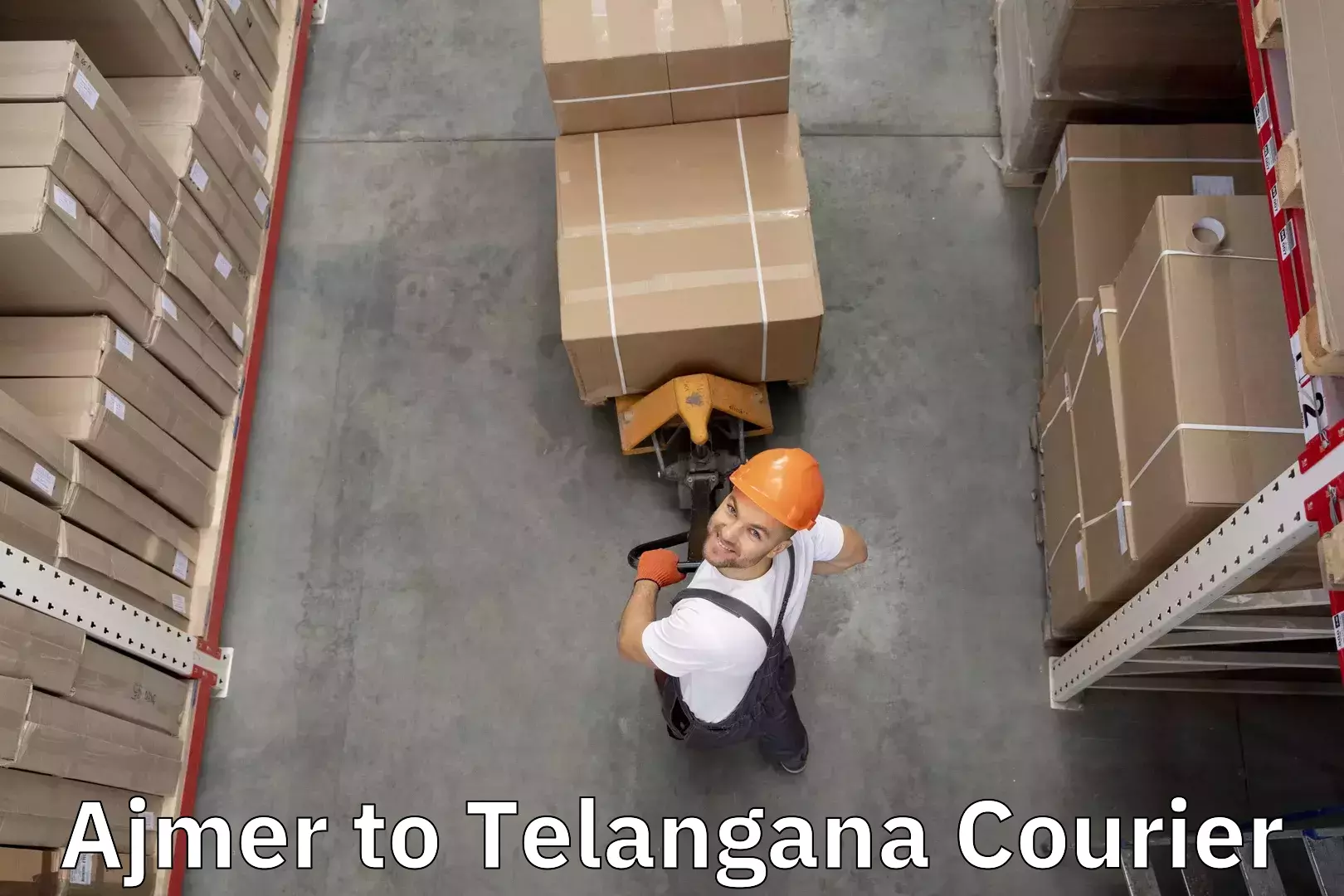 Baggage transport professionals Ajmer to Telangana