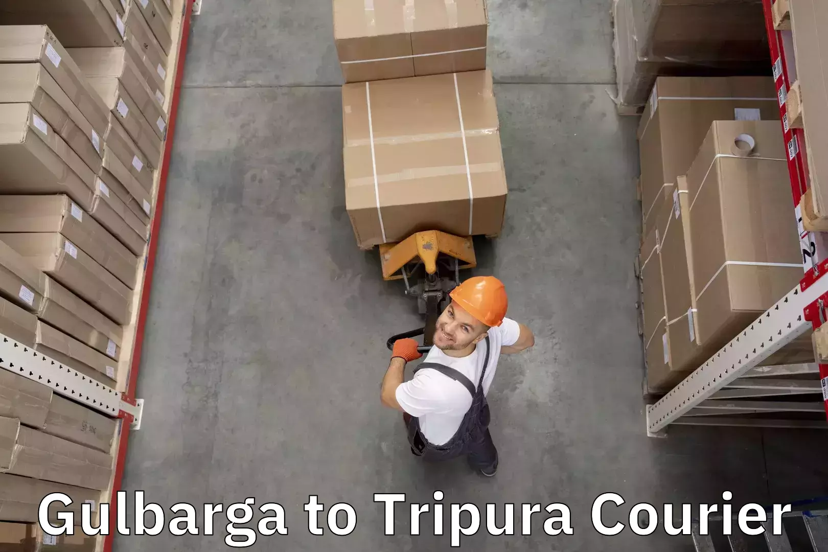 Door-to-door baggage service Gulbarga to Tripura