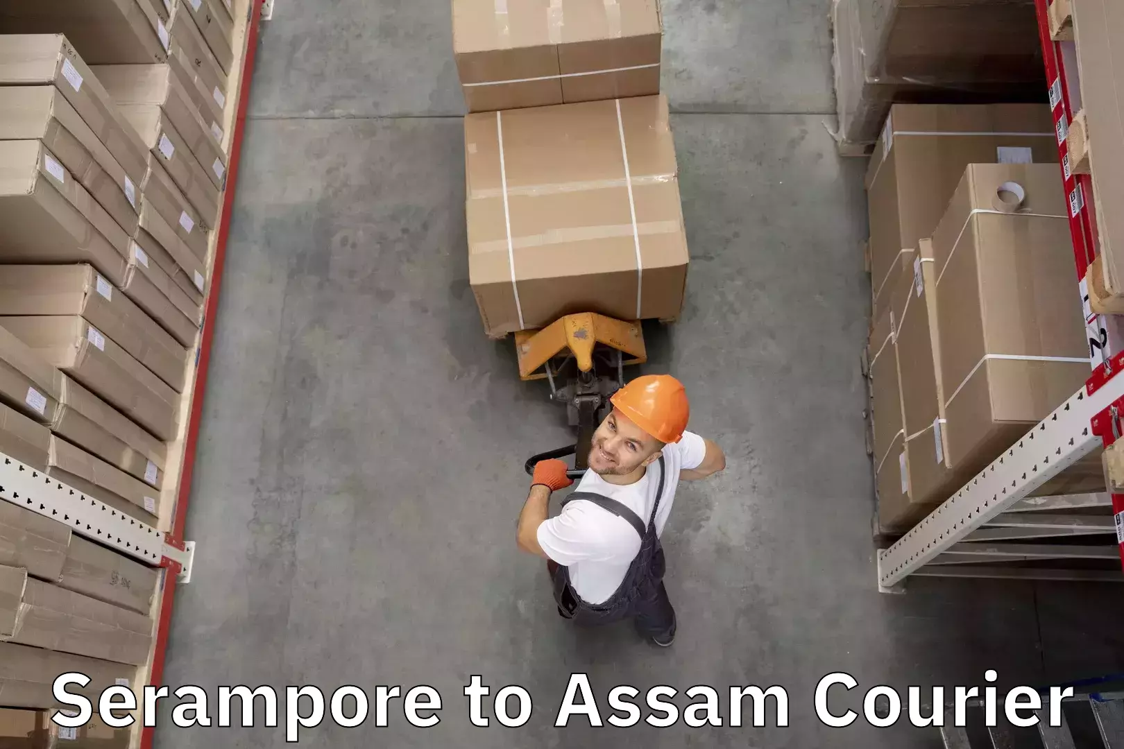 Baggage delivery scheduling in Serampore to Teok
