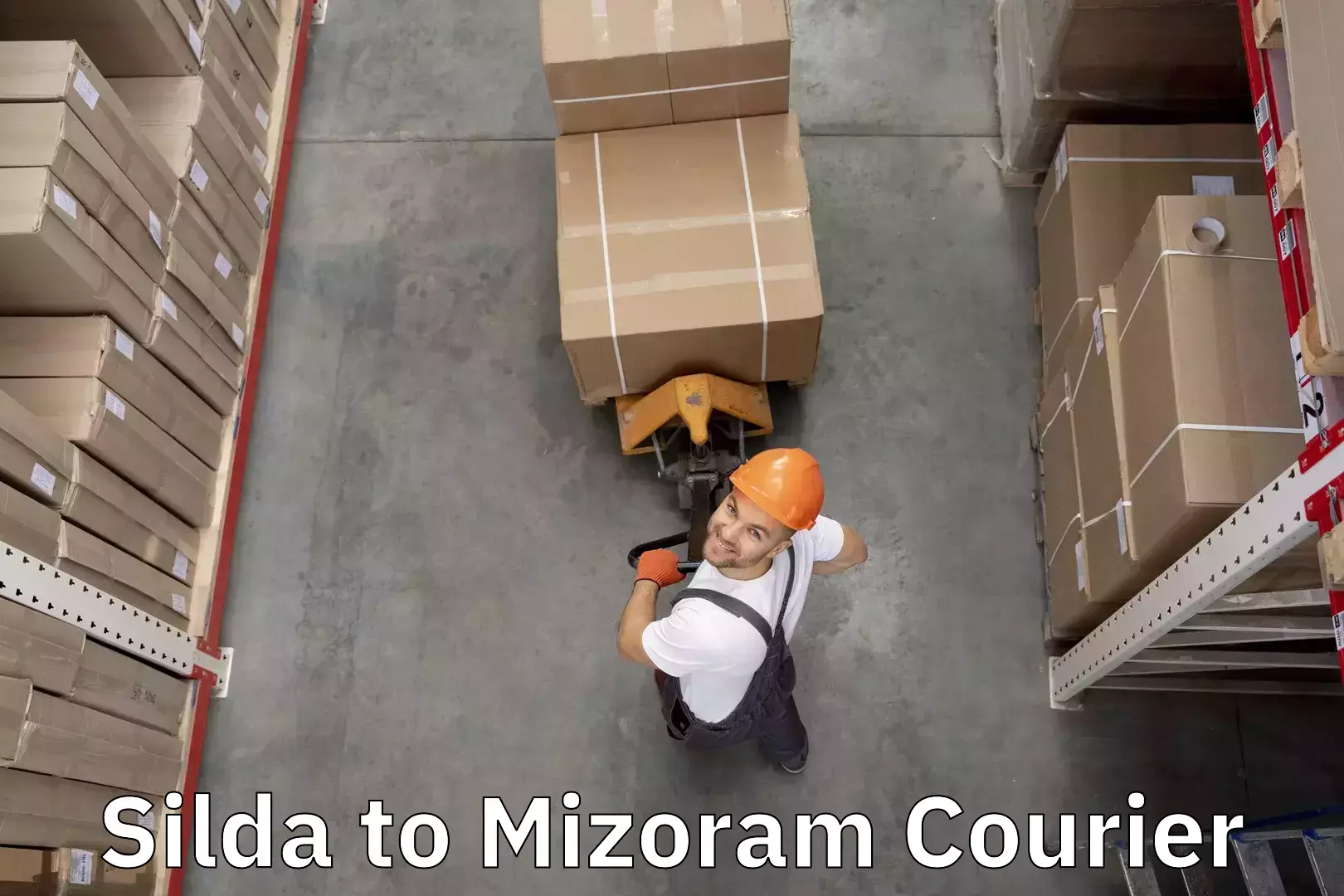 Streamlined baggage delivery Silda to Mizoram University Aizawl