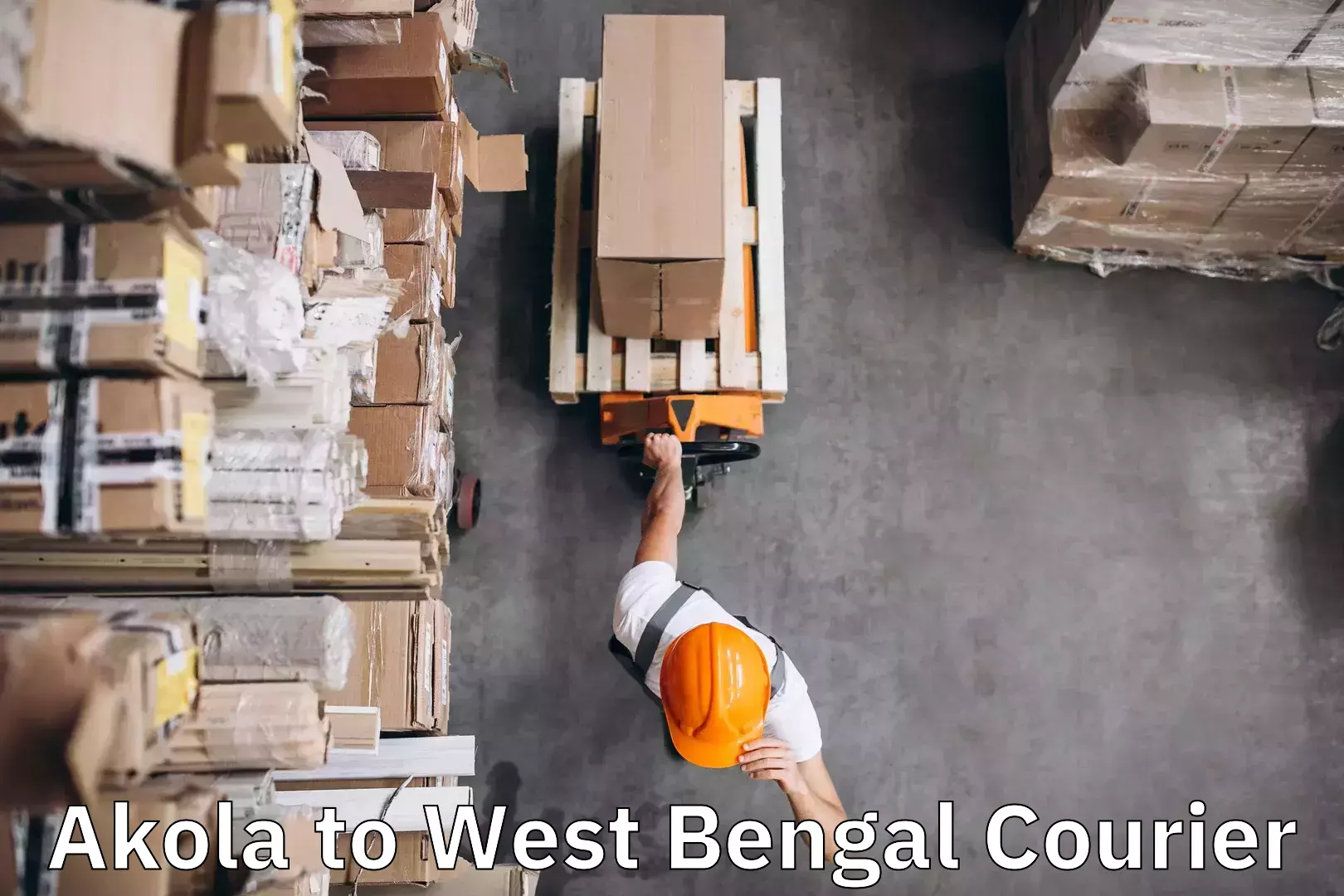 Luggage delivery system Akola to West Bengal