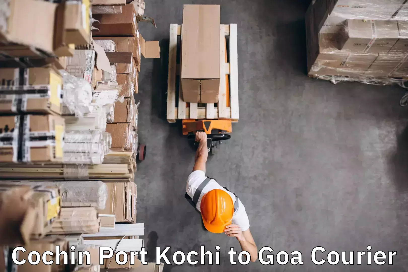 Door to door luggage delivery Cochin Port Kochi to Ponda