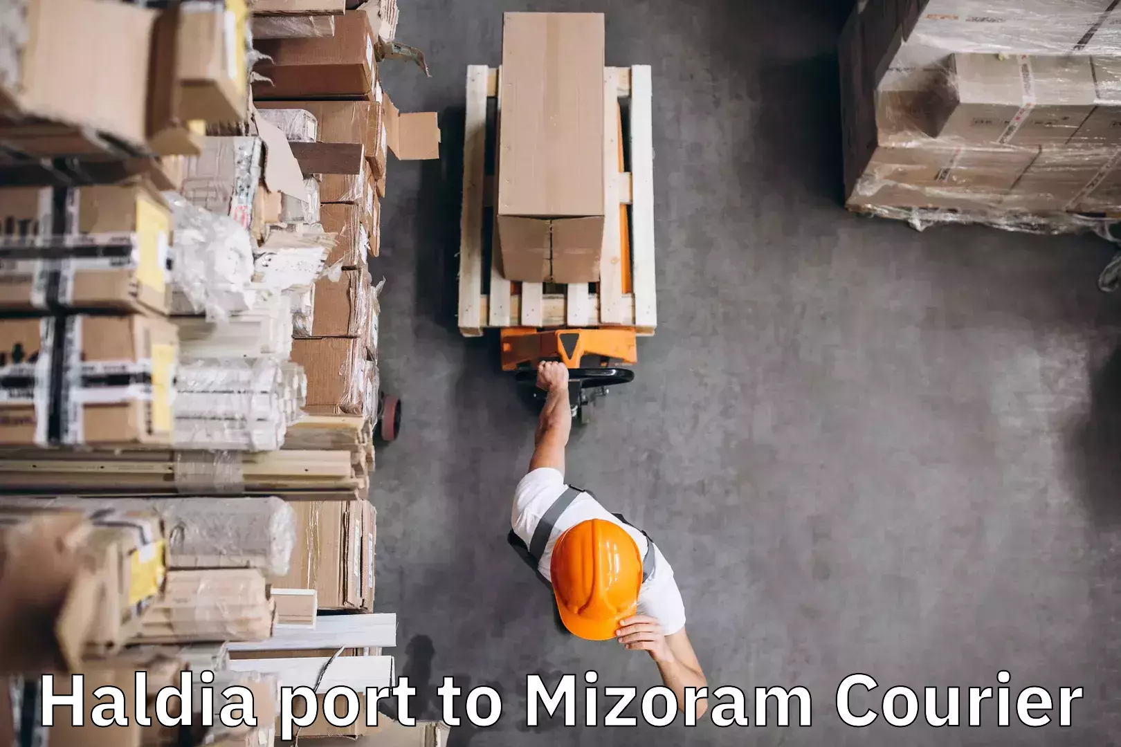 Scheduled baggage courier Haldia port to Mizoram