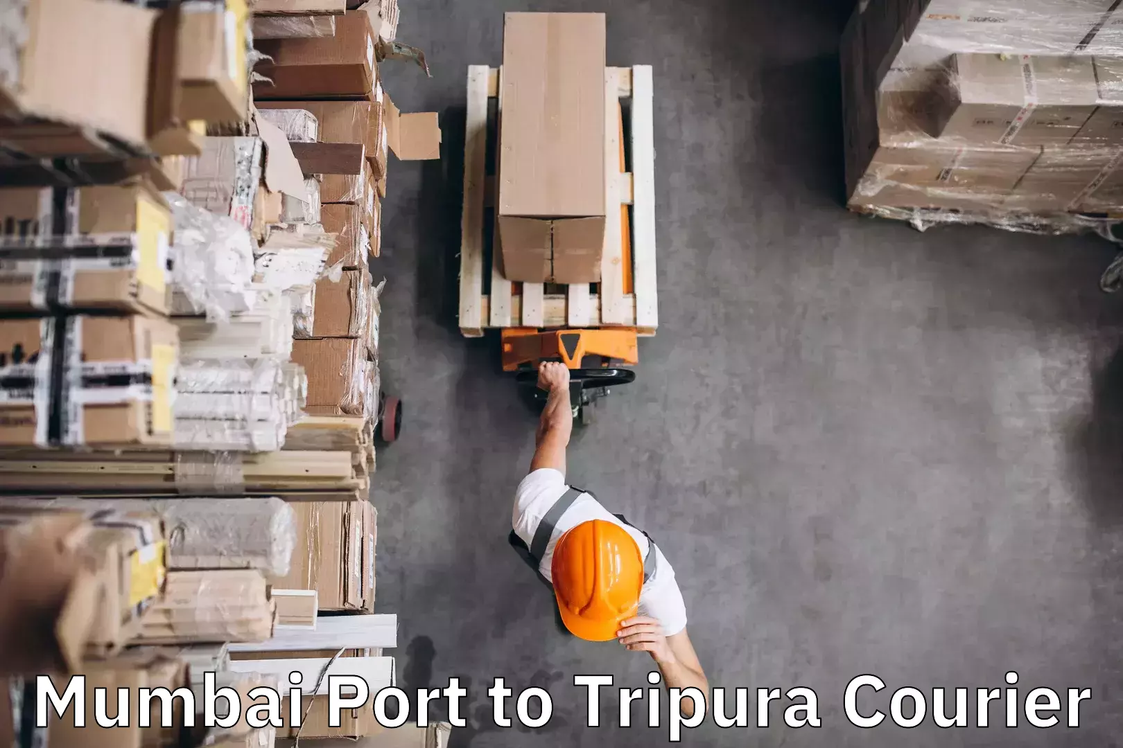 Luggage shipping options Mumbai Port to West Tripura