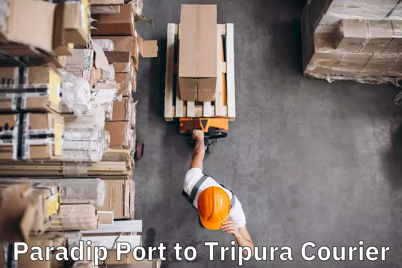 Luggage shipping rates calculator Paradip Port to North Tripura