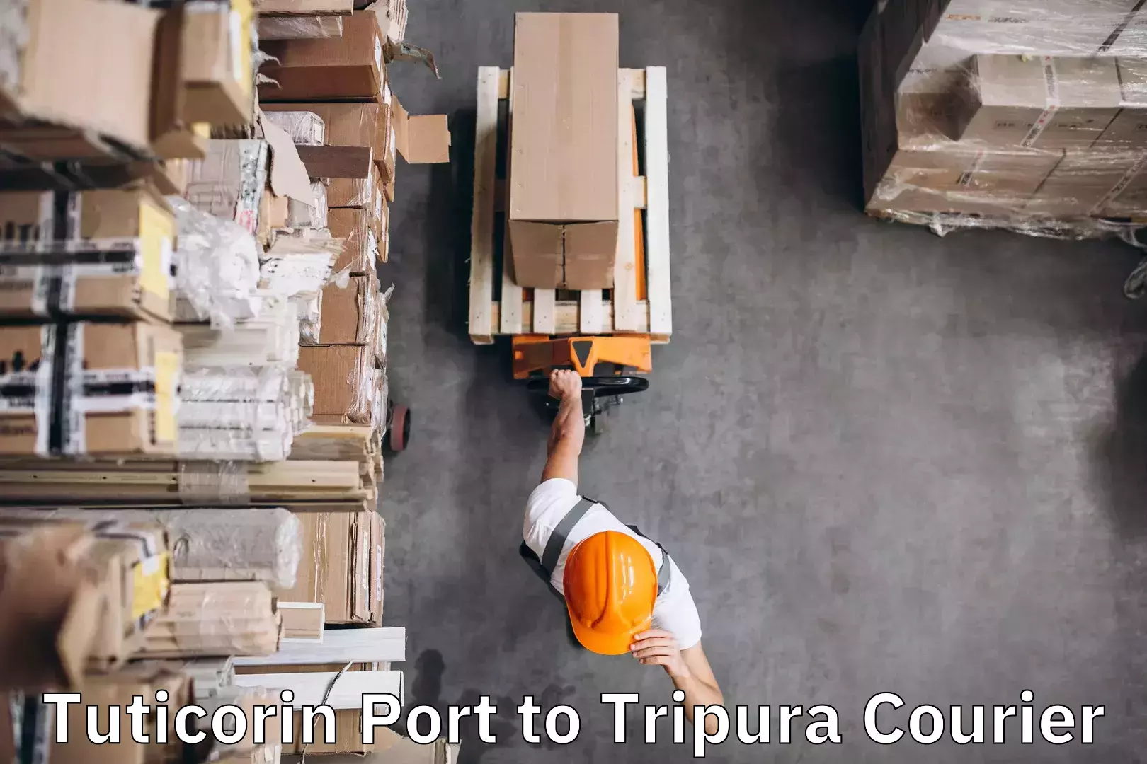 Baggage courier logistics Tuticorin Port to Udaipur Tripura