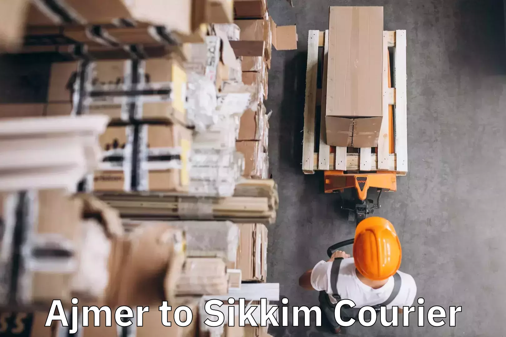 Baggage courier insights Ajmer to West Sikkim