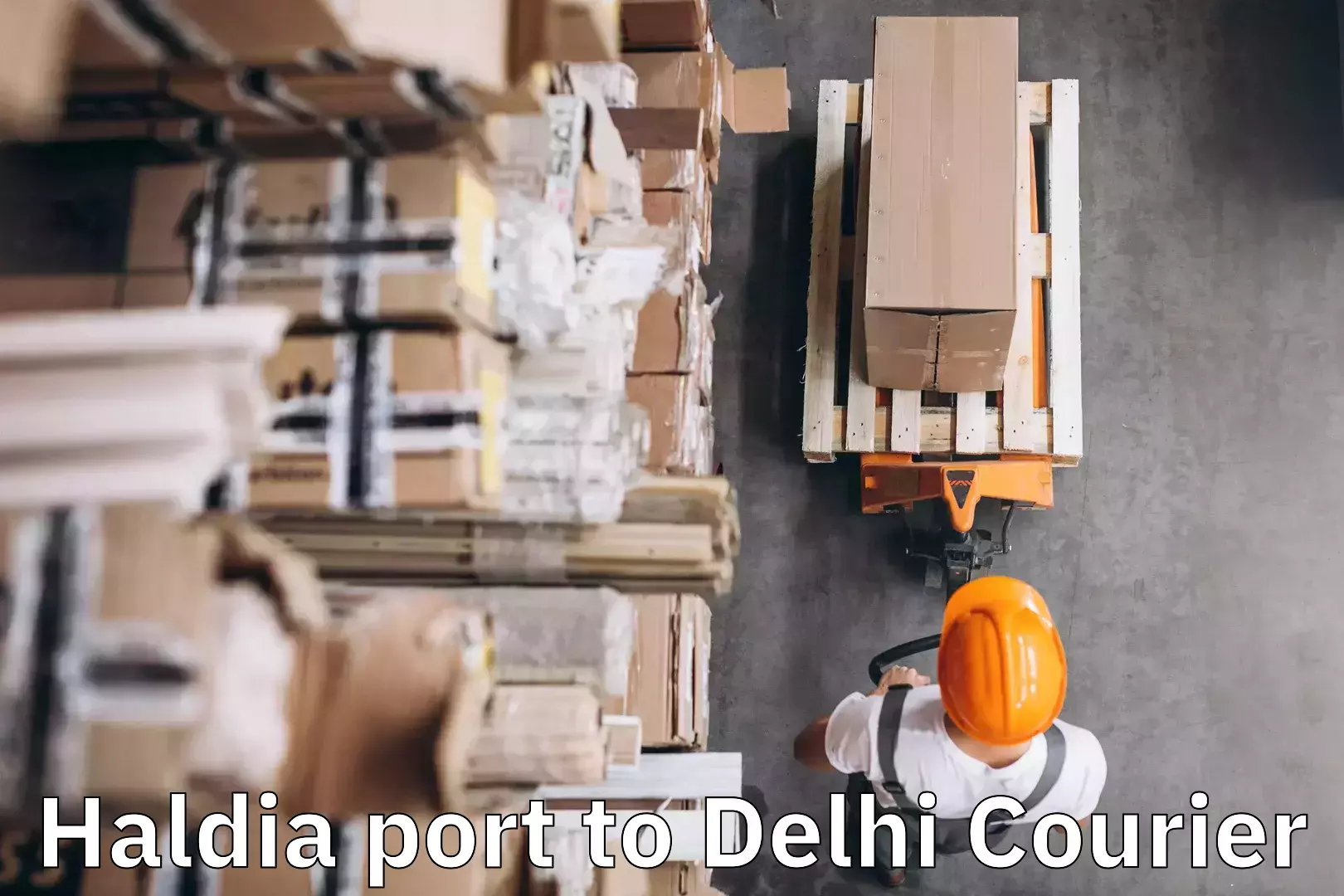 Suburban luggage delivery Haldia port to Delhi