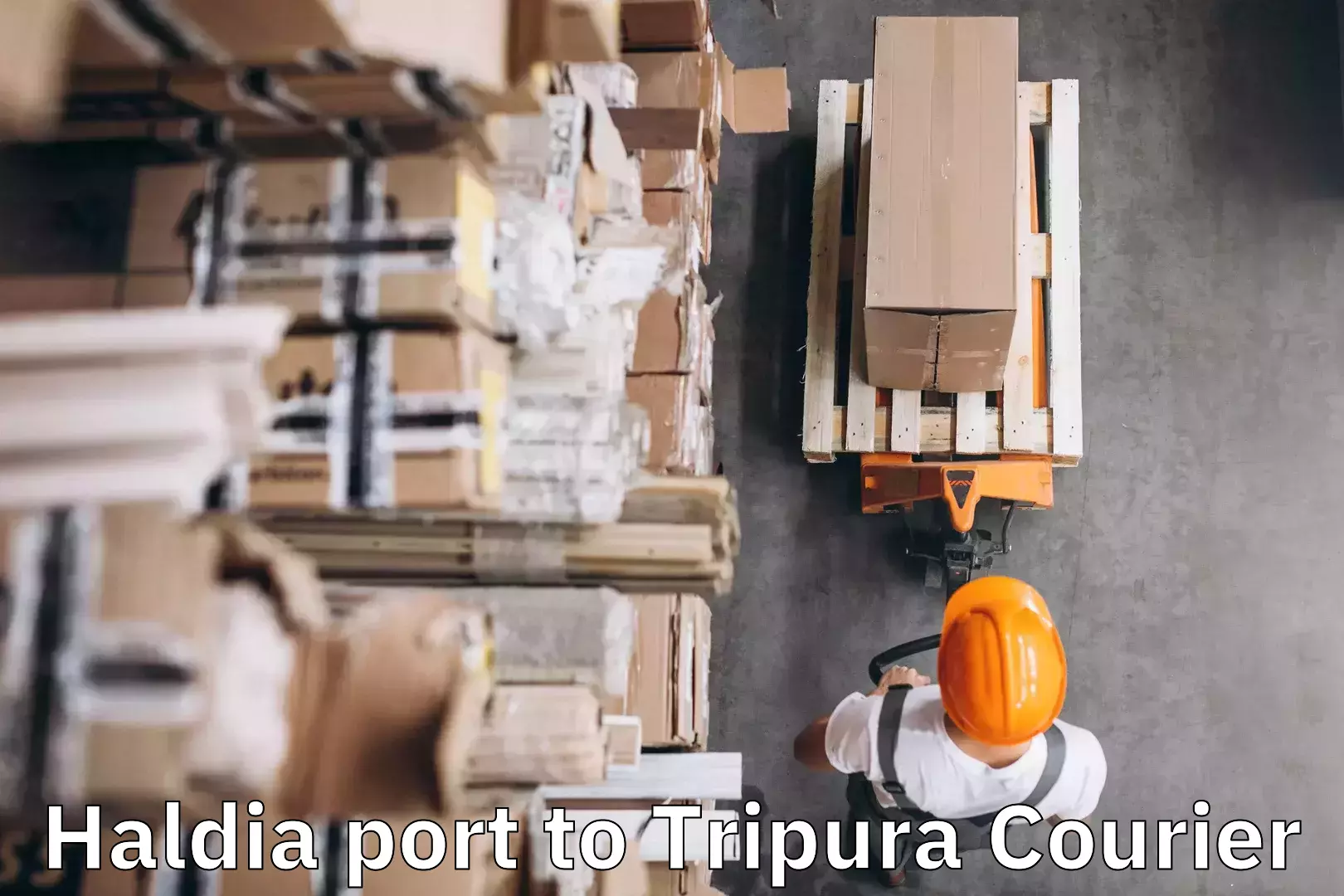 Efficient luggage delivery in Haldia port to Agartala
