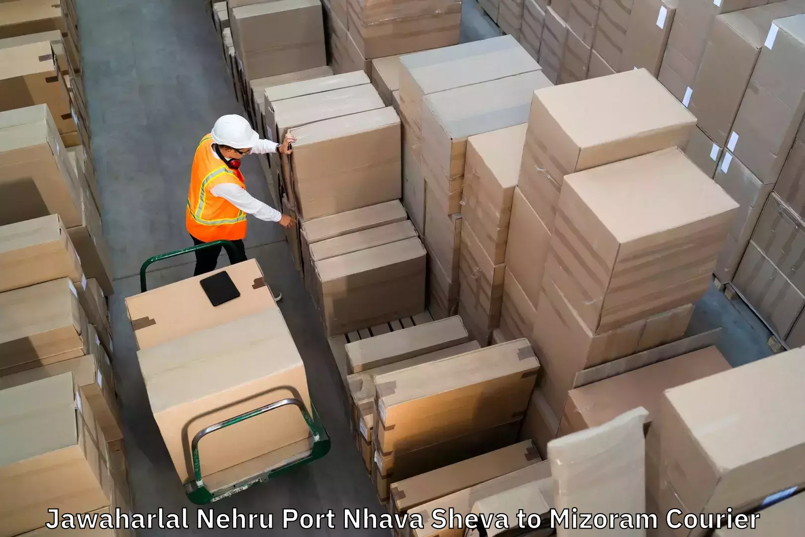 Luggage shipment specialists Jawaharlal Nehru Port Nhava Sheva to Aizawl