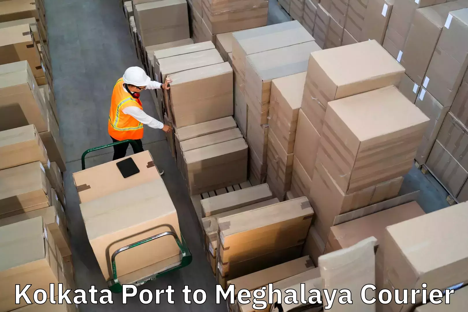 Custom luggage shipping Kolkata Port to Mairang