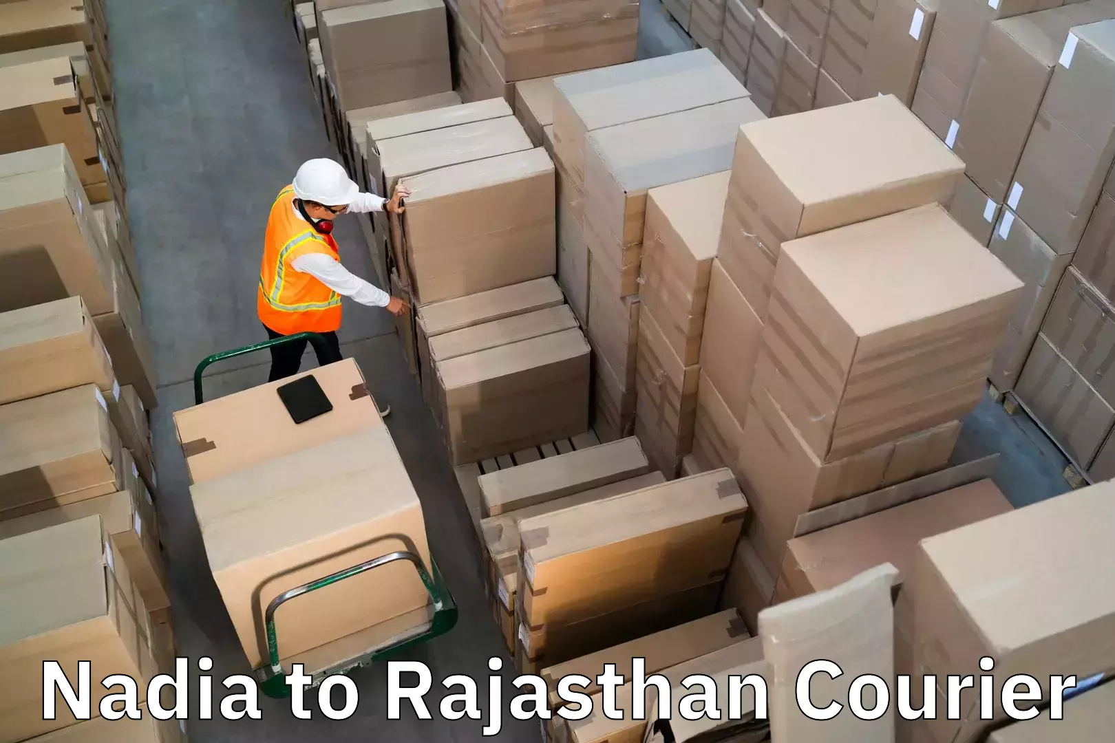 Affordable baggage delivery Nadia to Rajasthan