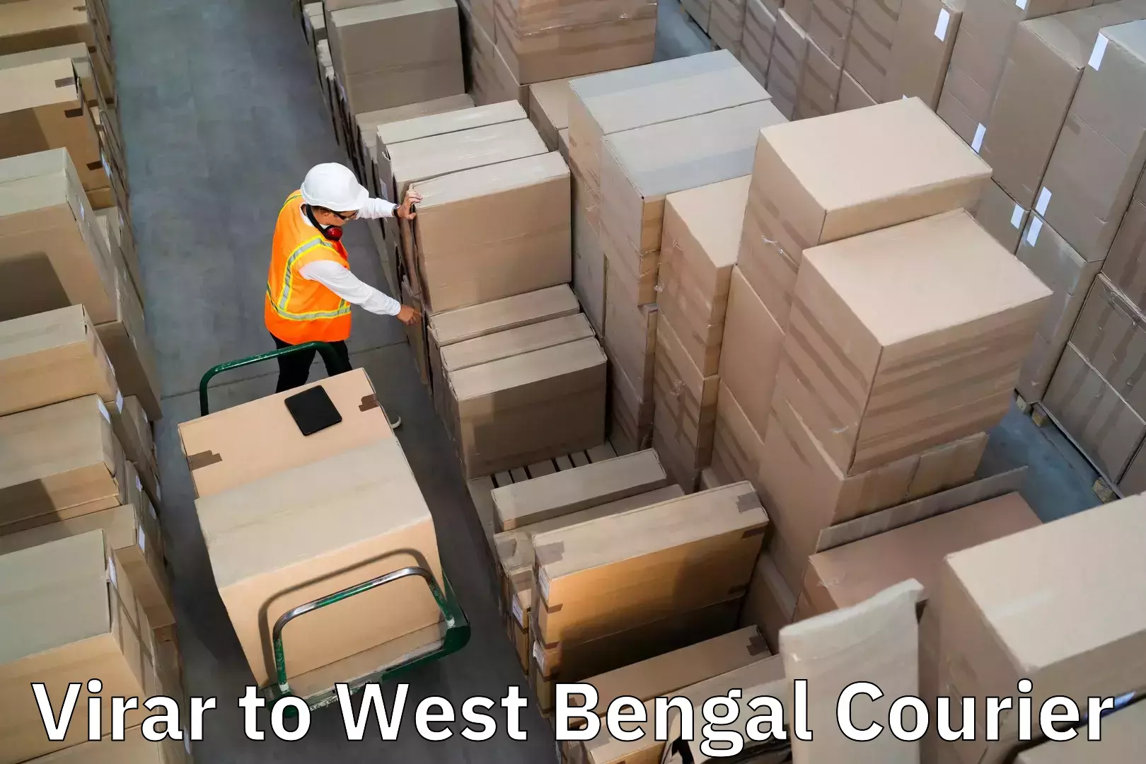 Luggage courier logistics Virar to Bolpur
