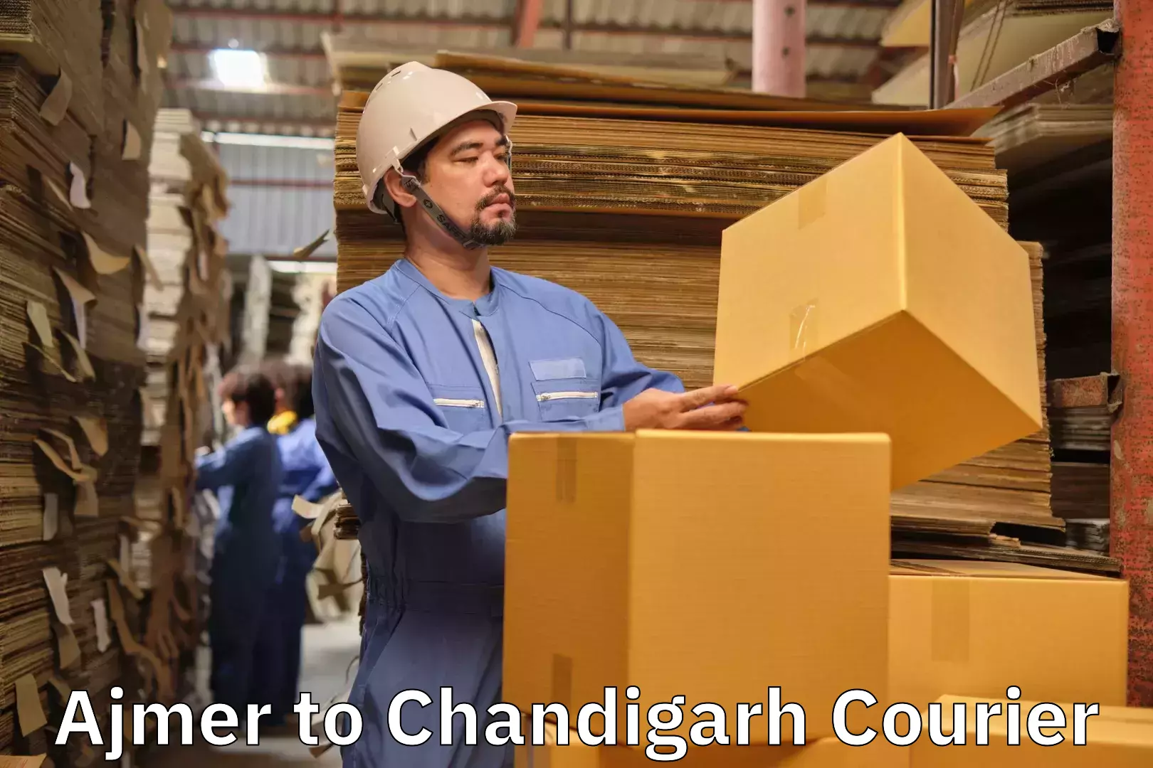 Artwork baggage courier Ajmer to Chandigarh