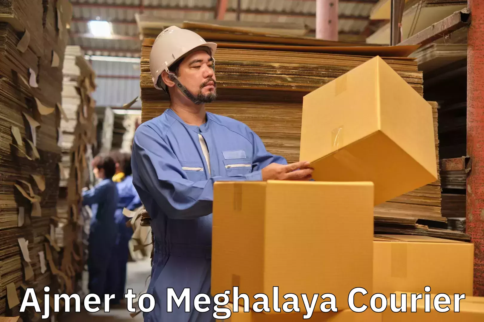 Luggage shipment logistics Ajmer to NIT Meghalaya