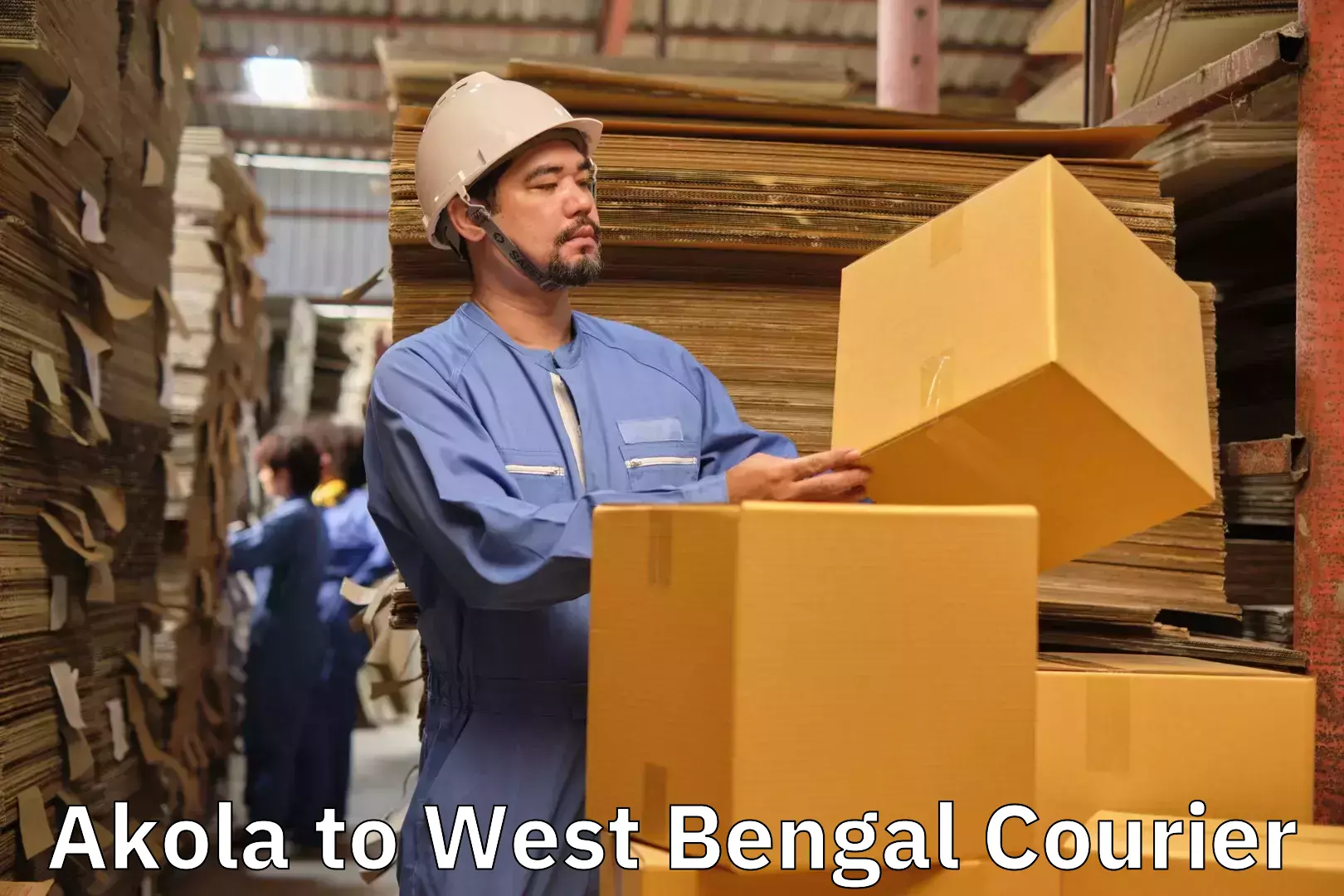 Short distance baggage courier Akola to West Bengal