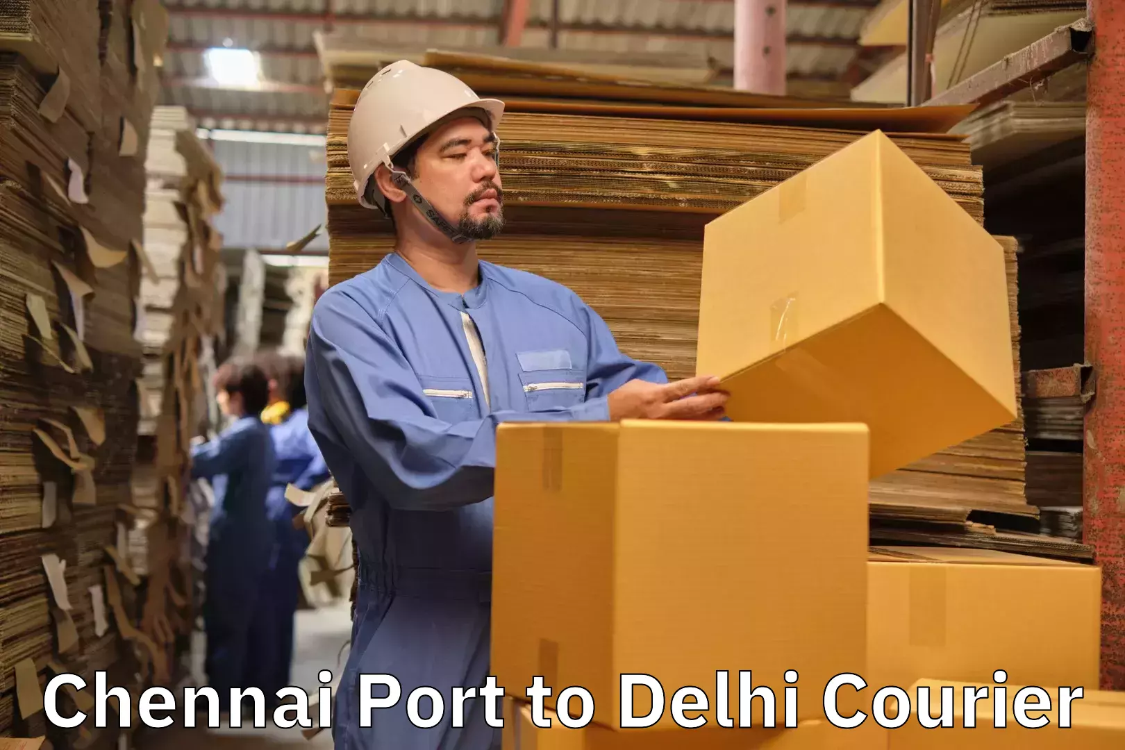 Heavy luggage shipping Chennai Port to Jamia Millia Islamia New Delhi