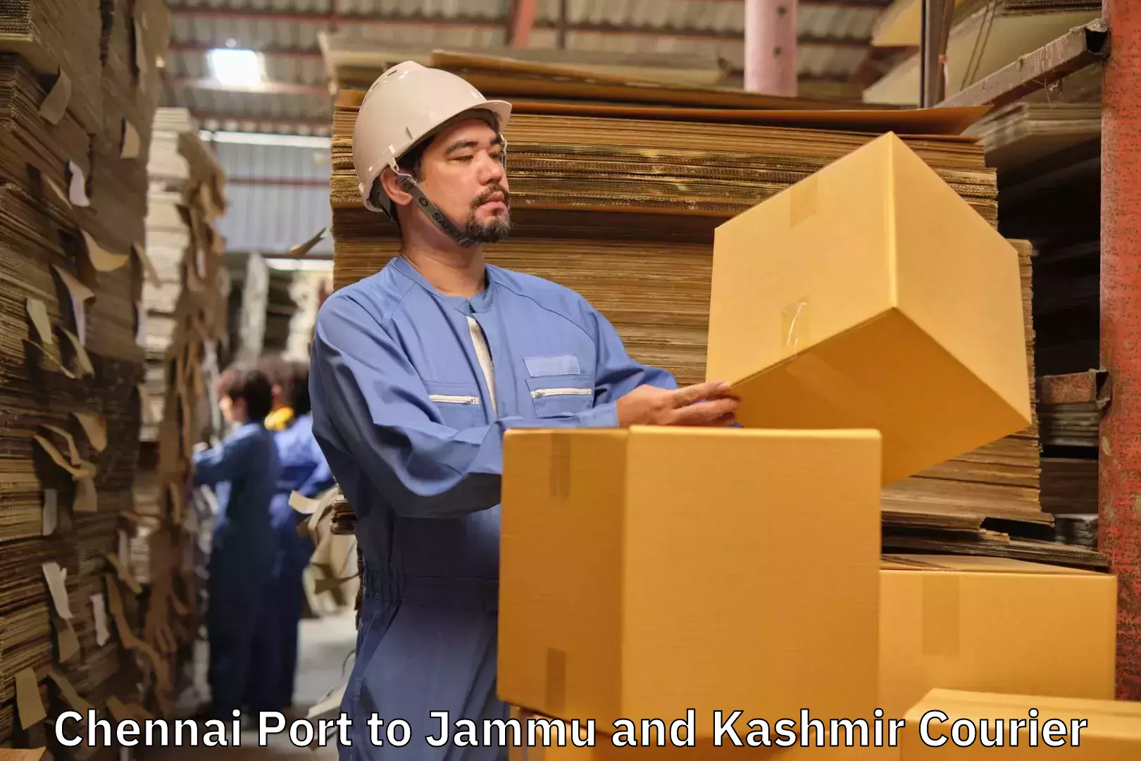 Luggage shipping efficiency Chennai Port to Jammu