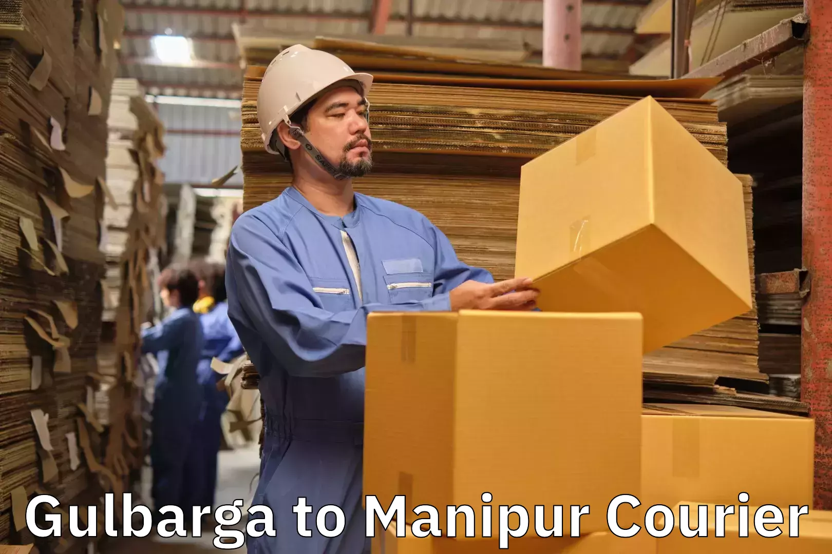 Luggage shipping options Gulbarga to Manipur
