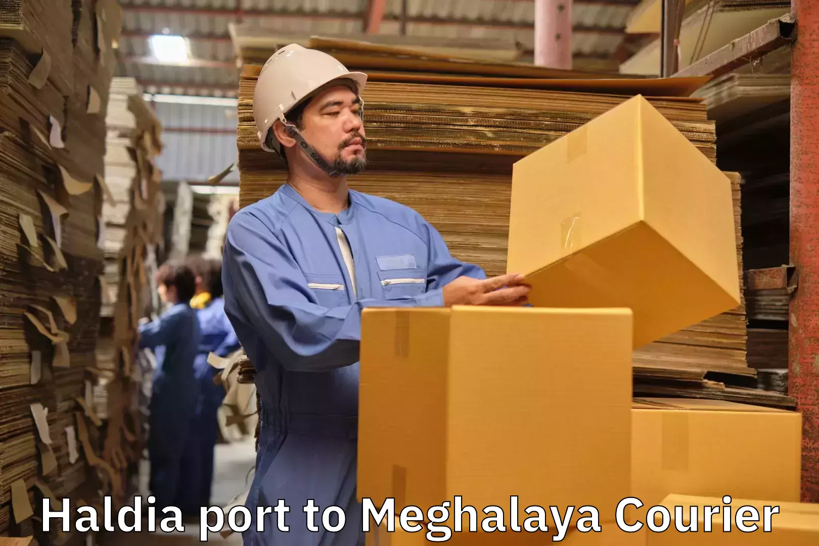 Luggage transit service Haldia port to Meghalaya