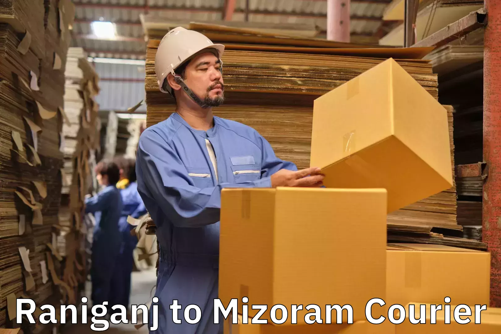 Custom luggage shipping Raniganj to Mizoram University Aizawl
