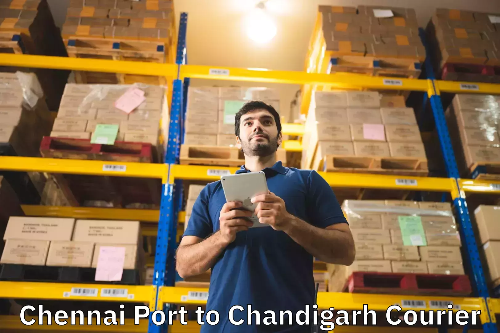 Flexible luggage courier service Chennai Port to Chandigarh
