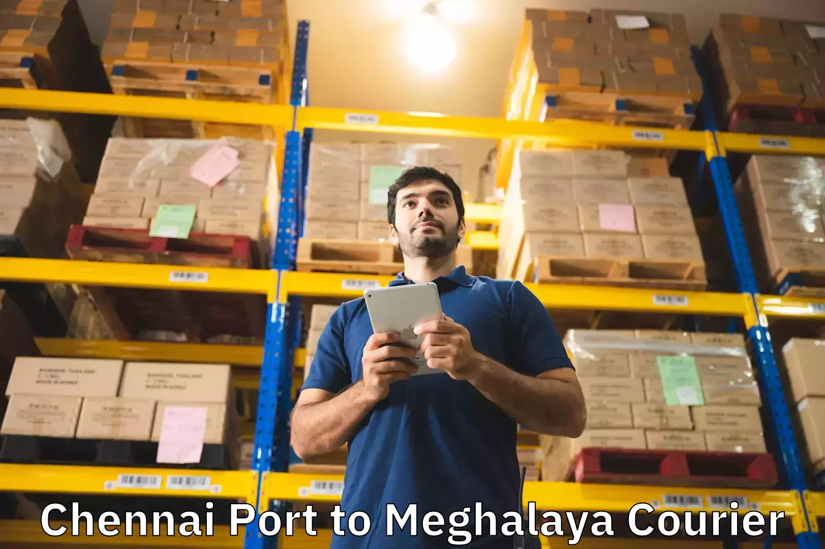 Baggage shipping service Chennai Port to Shillong