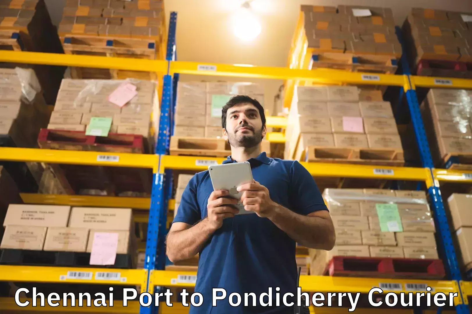 Comprehensive baggage courier Chennai Port to Pondicherry University