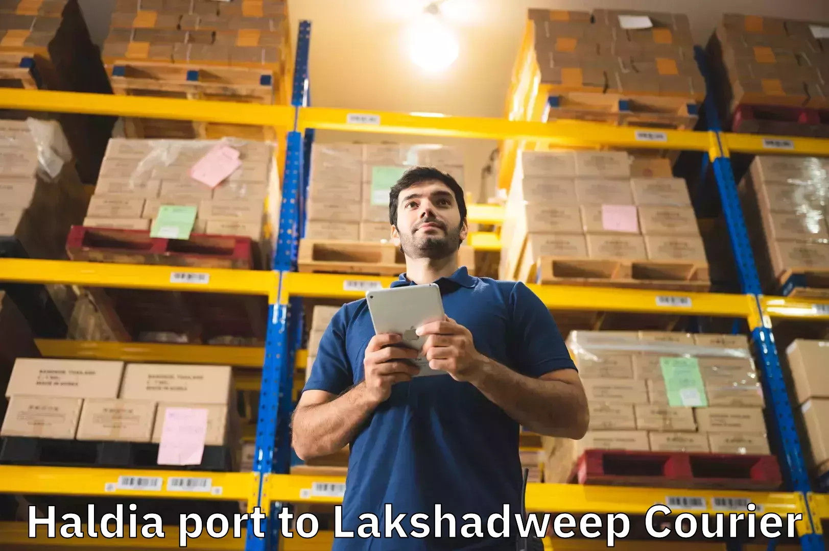 Innovative luggage delivery Haldia port to Lakshadweep