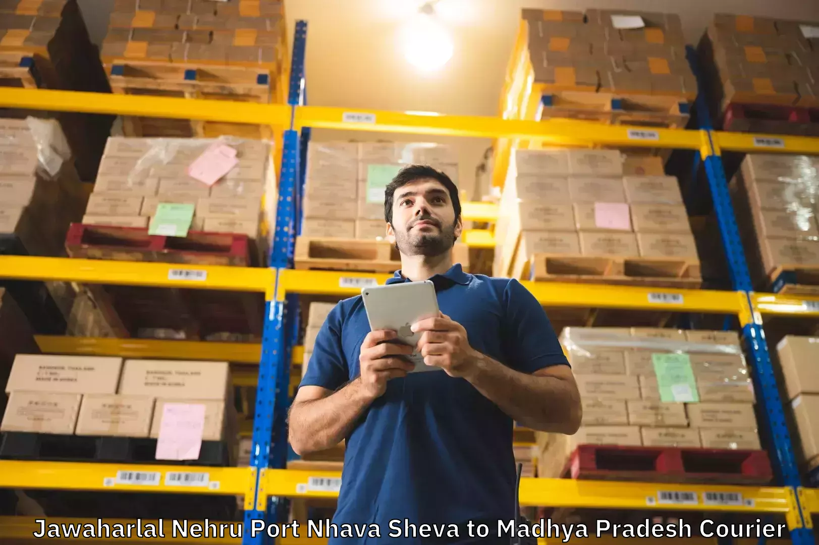 Luggage delivery calculator Jawaharlal Nehru Port Nhava Sheva to Barwani