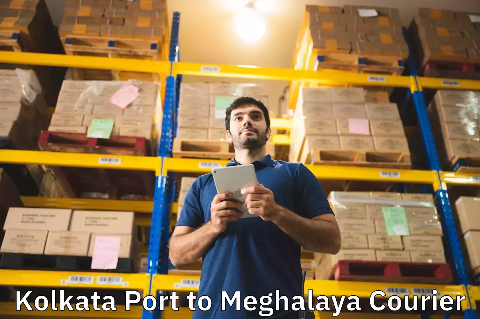 Luggage shipment strategy Kolkata Port to Cherrapunji