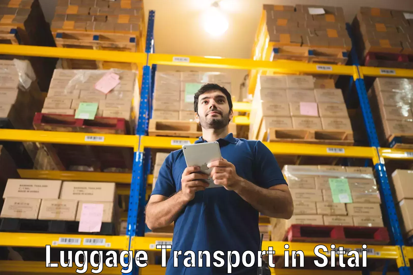 Overnight luggage courier in Sitai