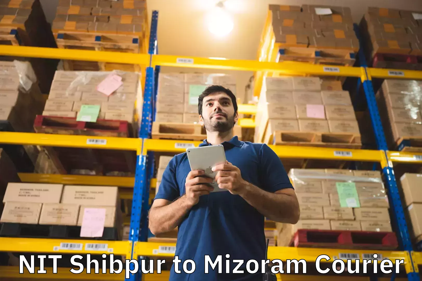 Advanced baggage shipping NIT Shibpur to NIT Aizawl