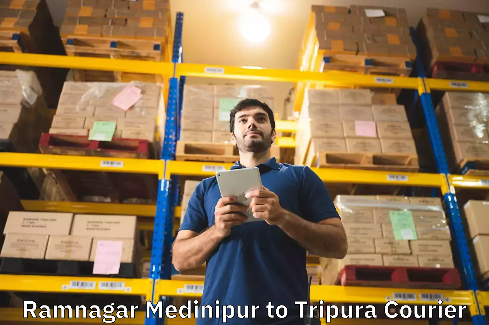Luggage shipping rates calculator Ramnagar Medinipur to Amarpur Gomati