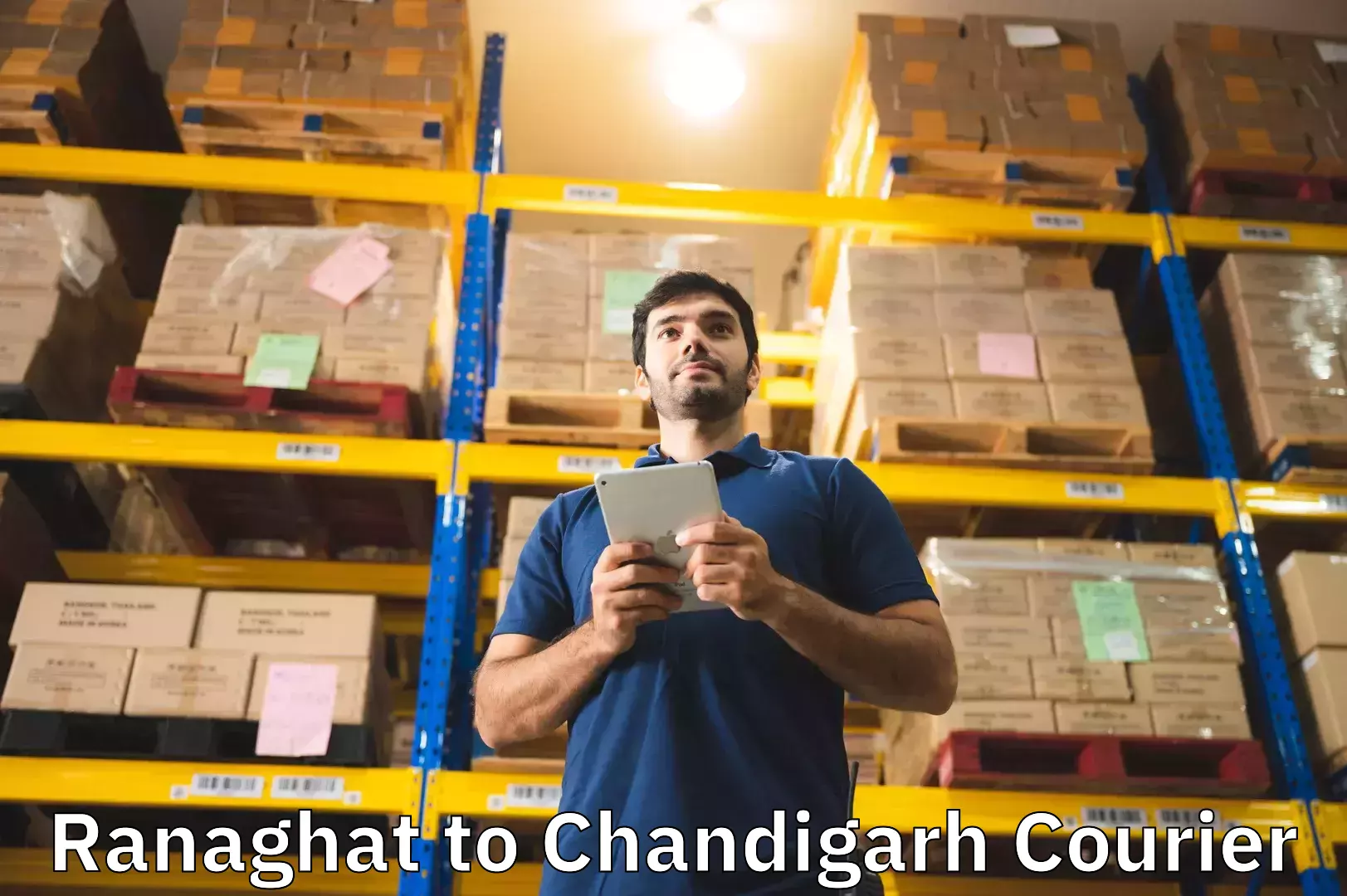 Luggage shipping strategy Ranaghat to Panjab University Chandigarh