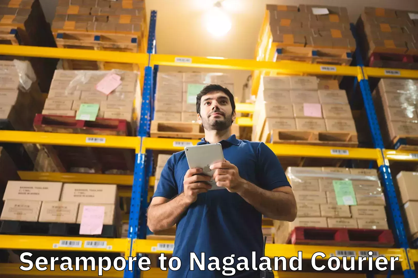 Overnight luggage courier in Serampore to Nagaland