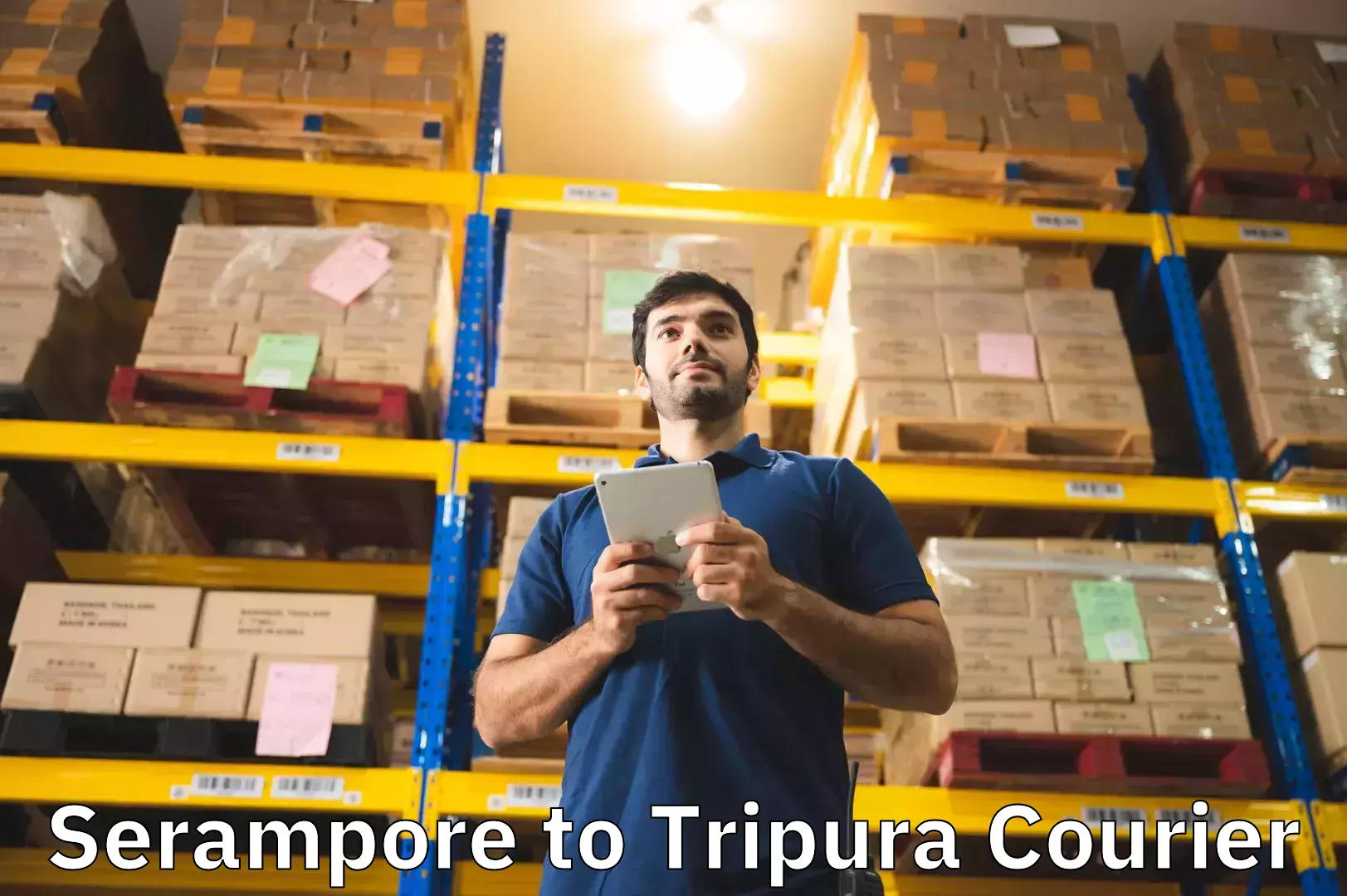 Urgent luggage shipment in Serampore to North Tripura