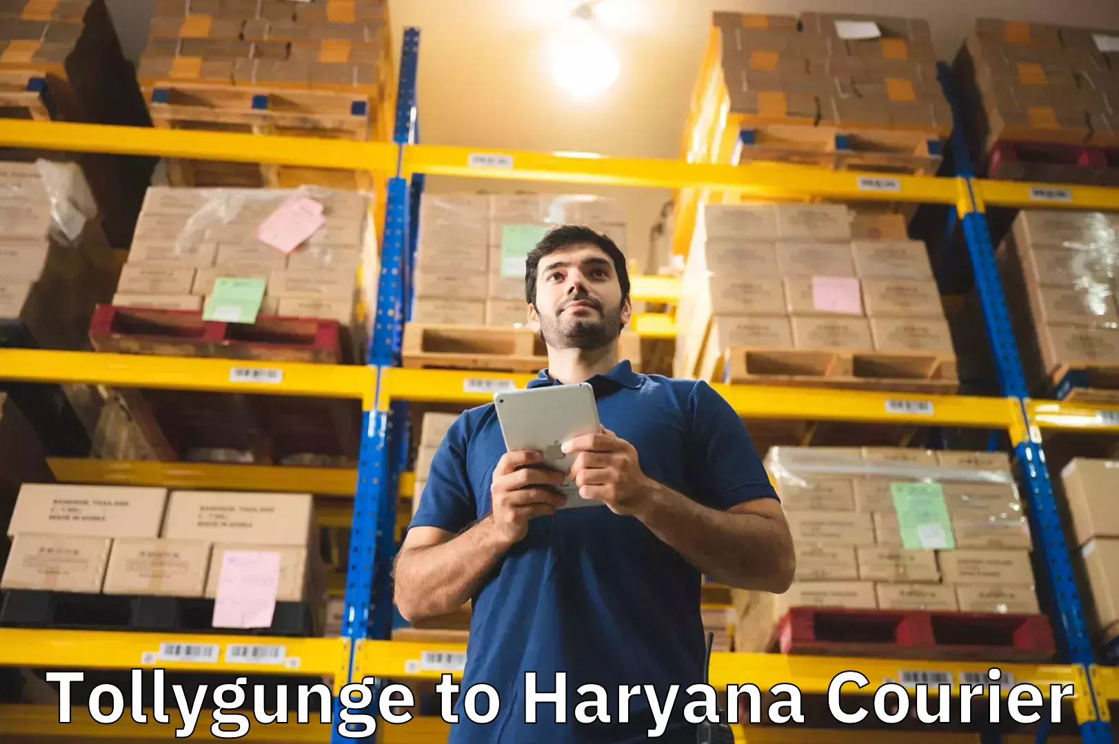 Doorstep luggage collection Tollygunge to NCR Haryana
