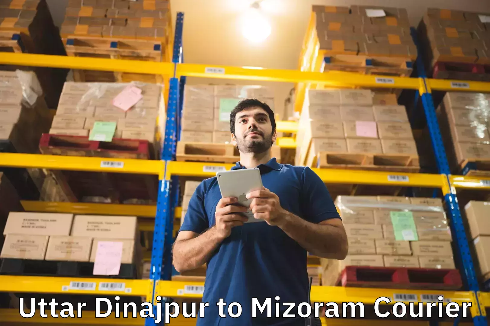 Baggage courier advice Uttar Dinajpur to Mizoram