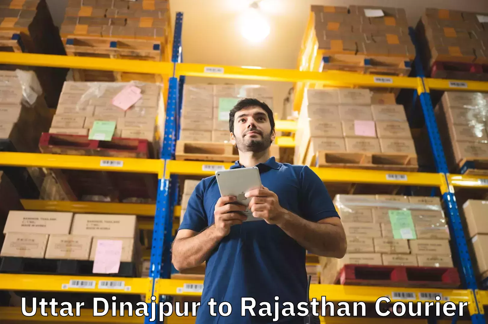 Luggage courier network Uttar Dinajpur to Sambhar