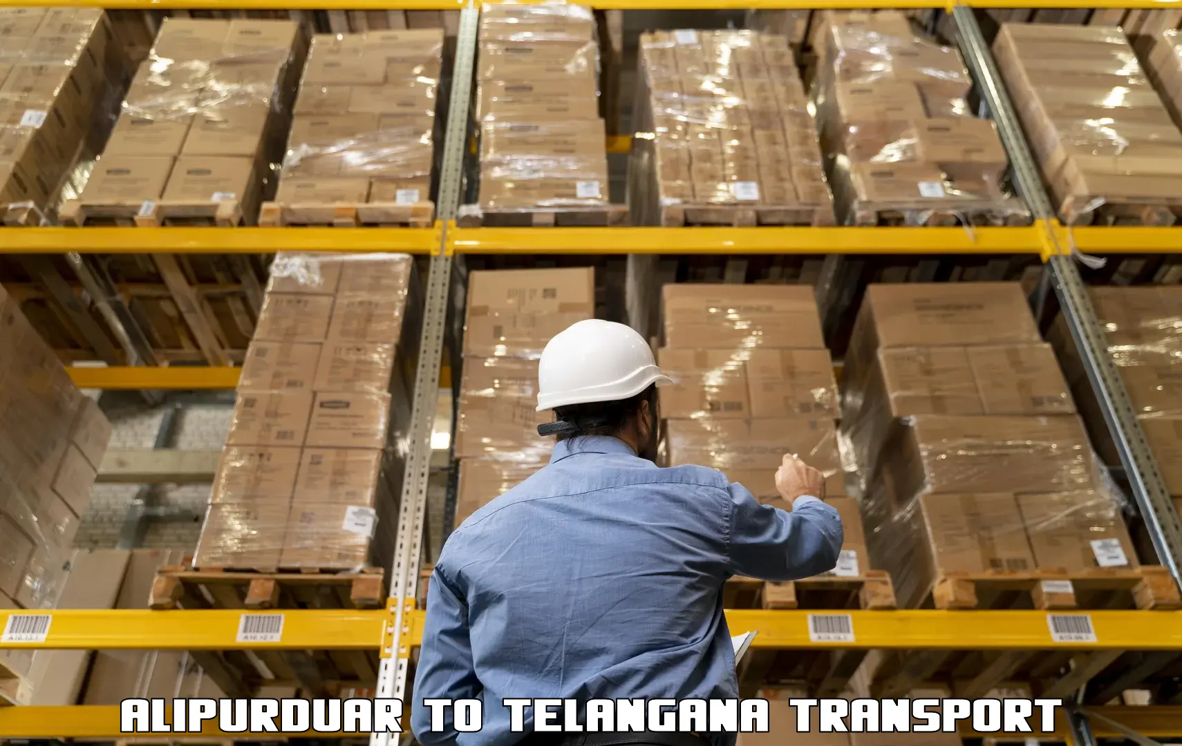 Truck transport companies in India Alipurduar to Luxettipet