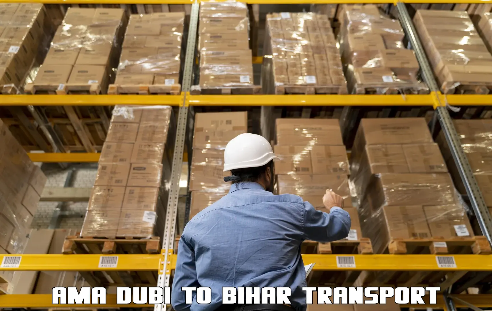Air cargo transport services Ama Dubi to Bihar